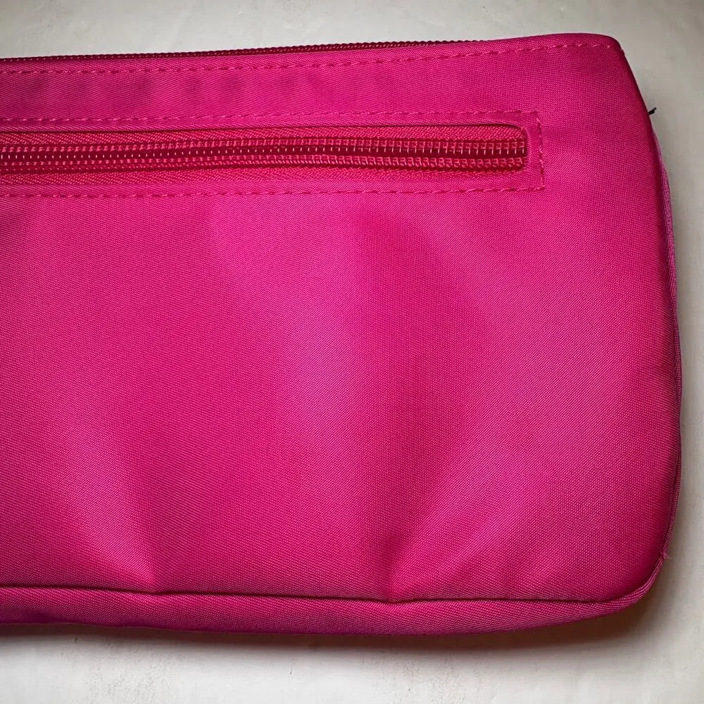 IHKWIP On-The-Go RFID Wallet Wristlet Hot Pink Fuchsia Quilted Pocket Security